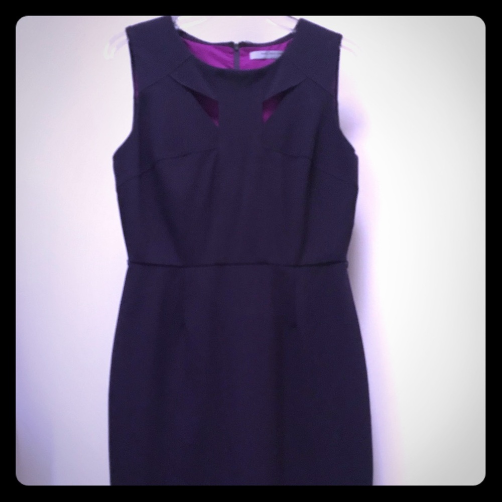 Sleeves dress with cutout